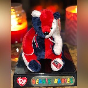 🇺🇸 TY Beanie Baby Patriot Bear USA Flag May 29 2000